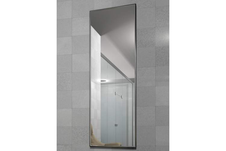 Зеркало настенное в раме Сельетта-5, глянец серебро 150 см х 50 см-3