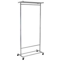 Вешалка напольная на колесах М 9 металлик