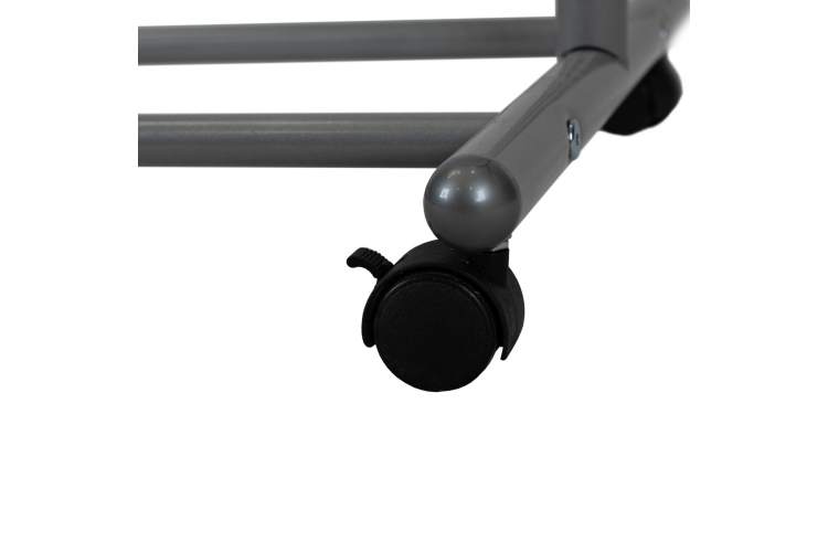 Вешалка напольная на колесах М 9 металлик-3