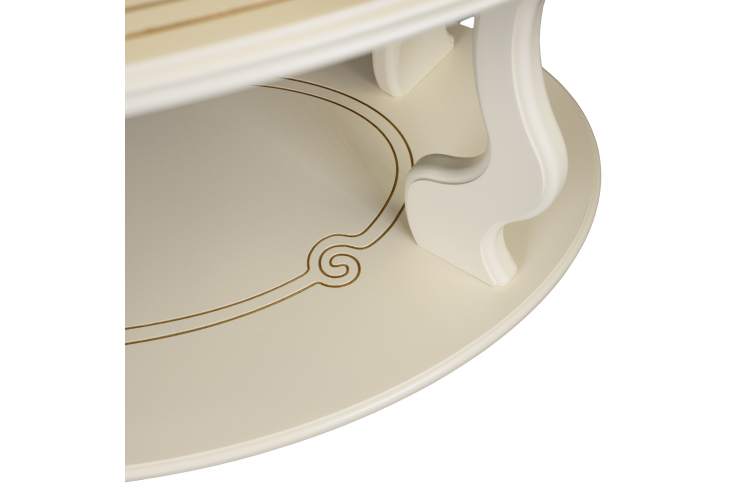 Стол журнальный Берже 3 слоновая кость-4