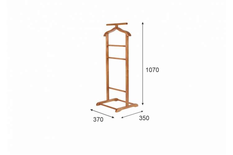 Вешалка костюмная В 6Н средне-коричневый-1