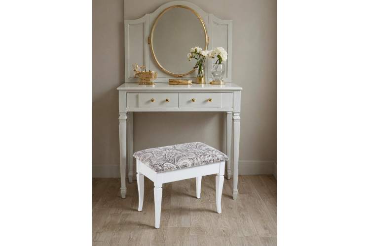 Банкетка Ретро М с ящиком белый, ткань меркурий-13