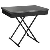 Стол-трансформер Лерон графит темный/черный в гостиную