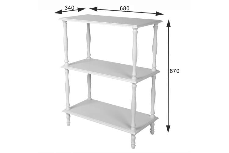 Этажерка П 9 белый-4