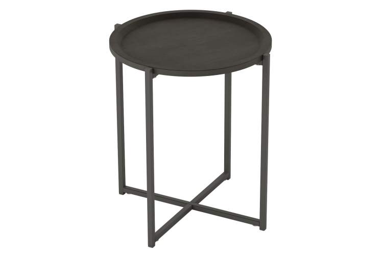 Стол журнальный Бьерн черный лофт/черный