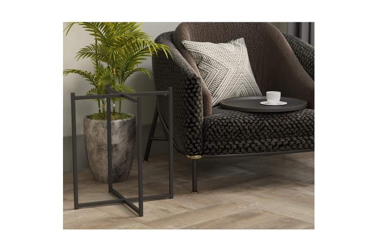 Стол журнальный Бьерн черный лофт/черный-5
