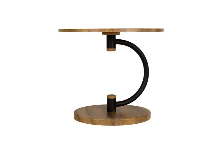 Стол журнальный Дуэт 13 дуб вотан/черный-3