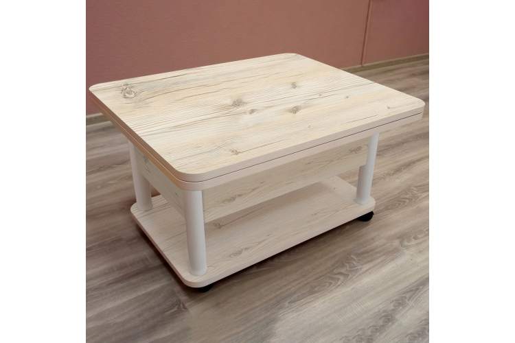 Стол-трансформер Джокер гаскон пайн светлый/белый-4