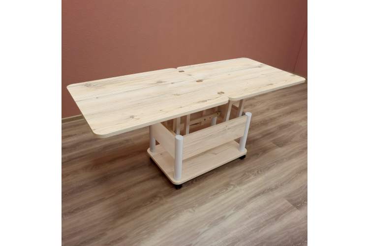 Стол-трансформер Джокер гаскон пайн светлый/белый-6