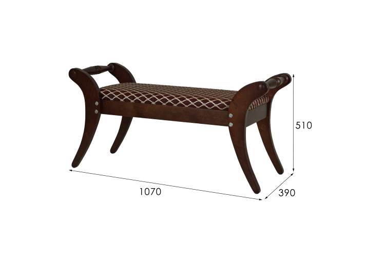 Банкетка Тифани темно-коричневый-5