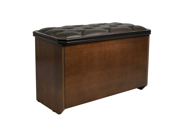 Банкетка Патриция 2 орех, к/з Ева 1, каретная стяжка Л-3