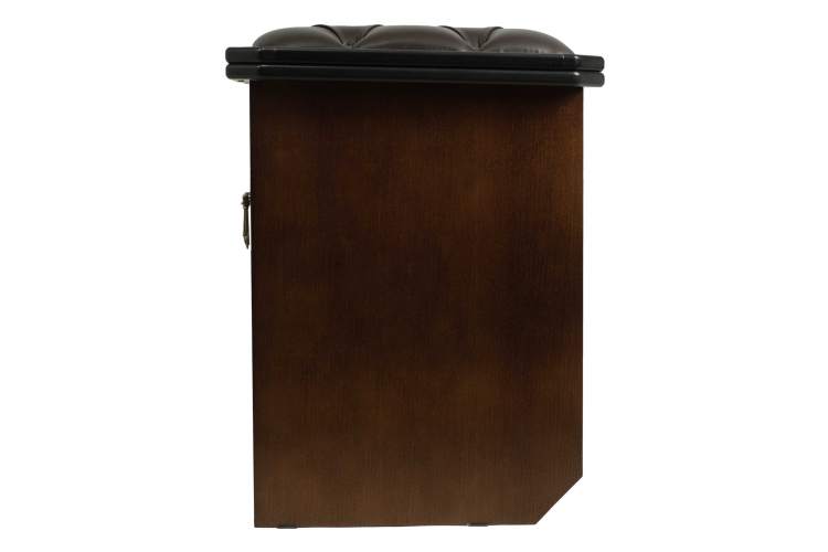 Банкетка Патриция 2 орех, к/з Ева 1, каретная стяжка Л-5