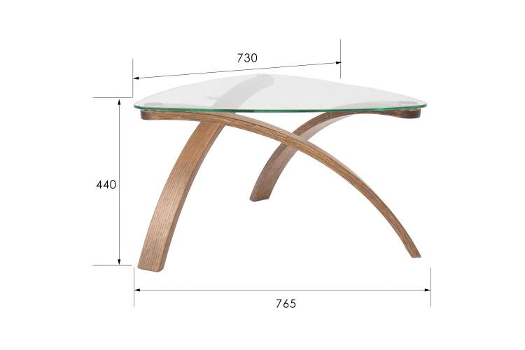 Стол журнальный Гурон 3 орех американский-12
