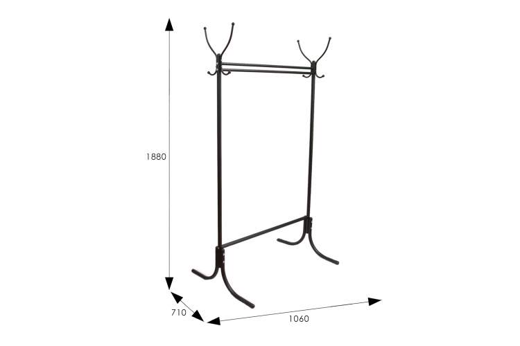 Вешалка напольная М 13 чёрный-4