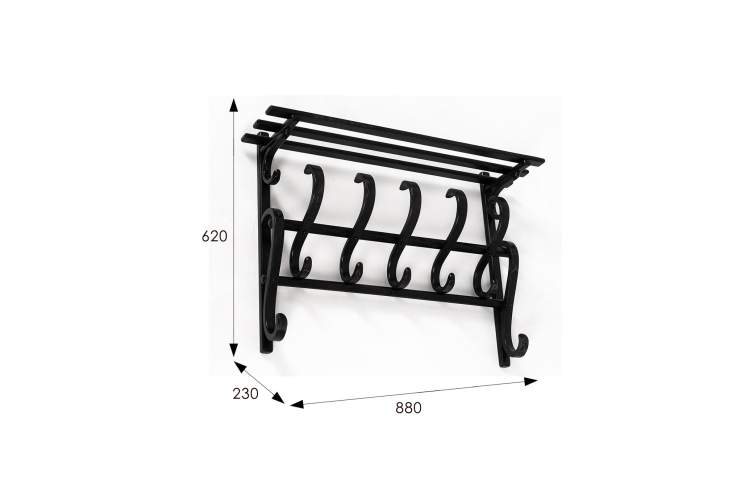 Вешалка настенная В 7Н венге-1