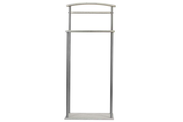 Вешалка костюмная Верис 4 металлик/дуб дымчатый-1