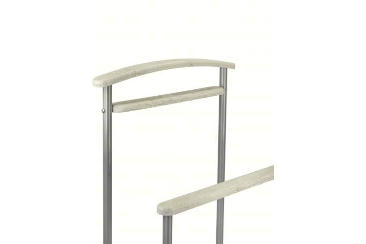 Вешалка костюмная Верис 4 металлик/дуб дымчатый-3