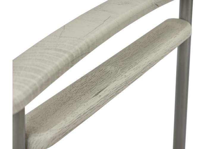 Вешалка костюмная Верис 4 металлик/дуб дымчатый-4