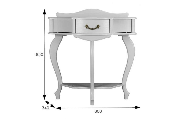 Консоль Джульетта молочный дуб Л-7