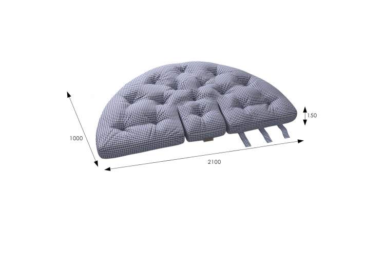 Футон Genso, ткань blue-2