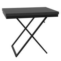 Стол-трансформер Манхэттен графит/черный в гостиную