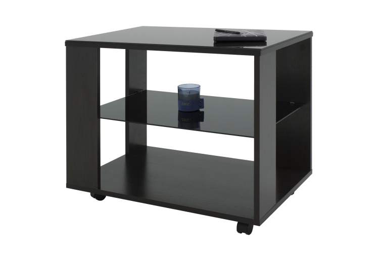 Стол журнальный BeautyStyle 5 венге/стекло черное-4