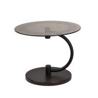 Стол журнальный Дуэт 13Н черный/венге/тонированное в гостиную