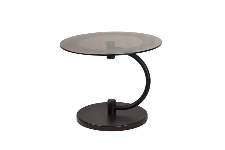 Стол журнальный Дуэт 13Н черный/венге/тонированное