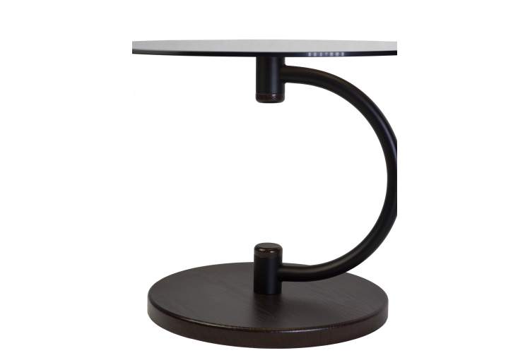 Стол журнальный Дуэт 13Н черный/венге/тонированное-2