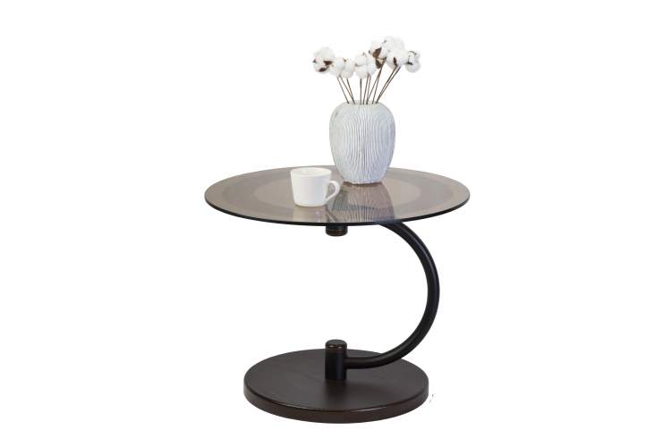 Стол журнальный Дуэт 13Н черный/венге/тонированное-4