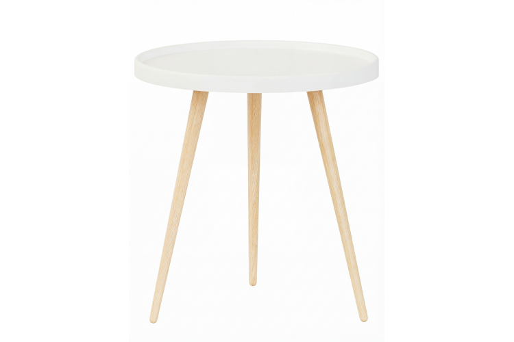 Стол журнальный Келли белый/бежевый