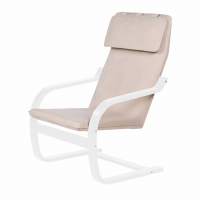 Кресло Малави ткань Твист 02, каркас береза белая в гостиную