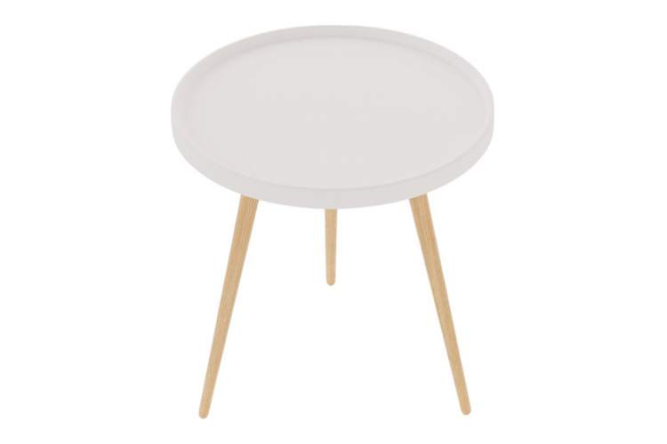 Стол журнальный Келли белый/бежевый-1