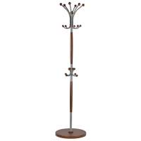Вешалка напольная Д 1 металлик/ средне-коричневый