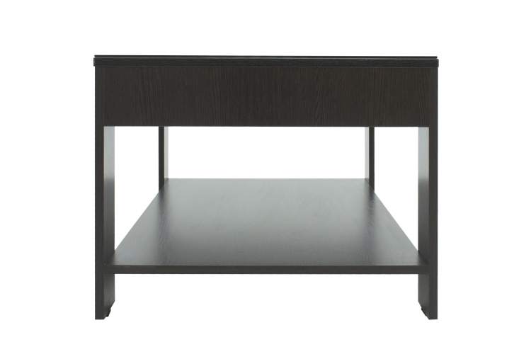 Стол журнальный BeautyStyle 26 венге/стекло черное-2