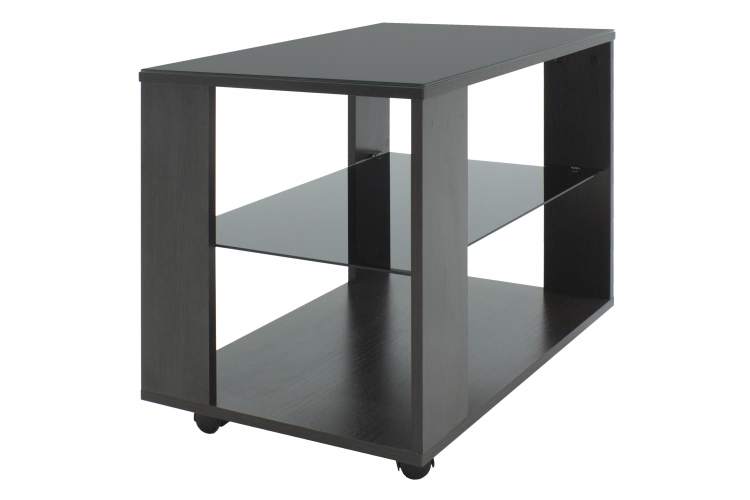 Стол журнальный BeautyStyle 5 венге/стекло черное-1