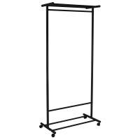 Вешалка напольная на колесах М 9 чёрный