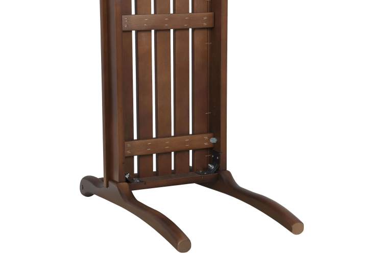 Скамья для прихожей с подлокотниками массив, каркас орех-12