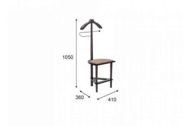 Вешалка костюмная с сиденьем В 26Н венге-9