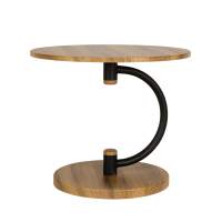 Стол журнальный Дуэт 13 дуб вотан/черный