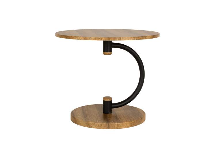 Стол журнальный Дуэт 13 дуб вотан/черный