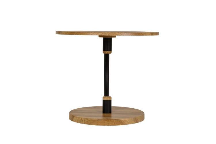 Стол журнальный Дуэт 13 дуб вотан/черный-2