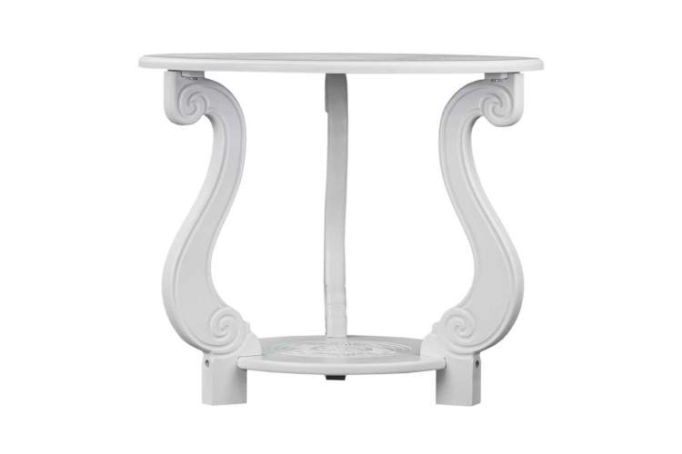Стол журнальный Грация (М) ЛАЙТ белый-1
