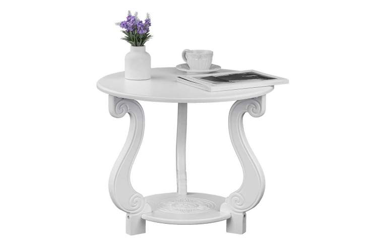 Стол журнальный Грация (М) ЛАЙТ белый-7