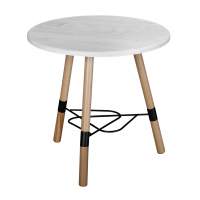 Стол журнальный Лючия 3103 серый бетон/бук/дуб дымчатый в гостиную