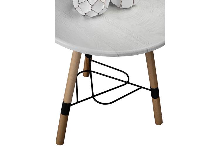 Стол журнальный Лючия 3103 серый бетон/бук/дуб дымчатый-2