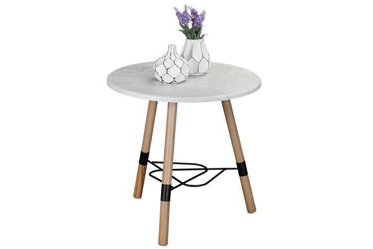 Стол журнальный Лючия 3103 серый бетон/бук/дуб дымчатый-4