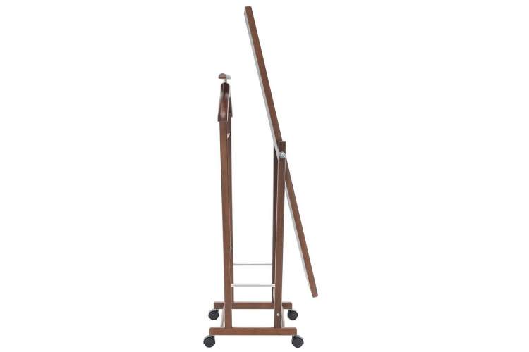 Вешалка костюмная с зеркалом на колесах В 24Н средне-коричневый-2