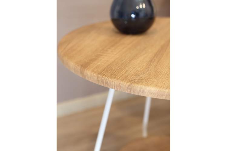 Стол журнальный BeautyStyle 38 дуб сонома/белый-8