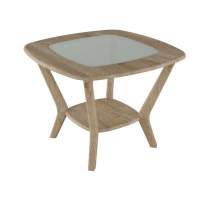 Журнальный стол Стол журнальный Мельбурн со стеклом дуб сонома/дуб сонома